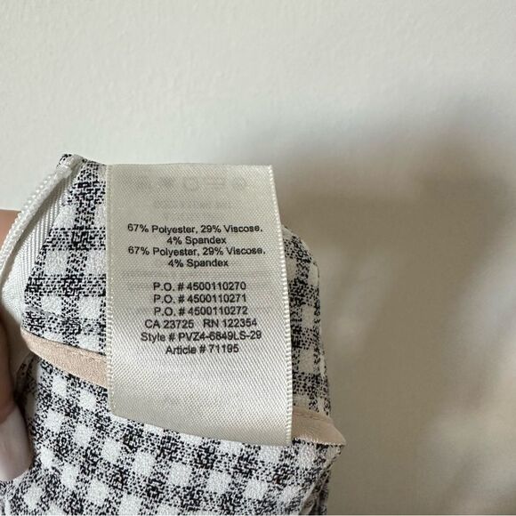 Aritzia Wilfred Gingham Kick Flare High Rise Pants Size S - Picture 11 of 11